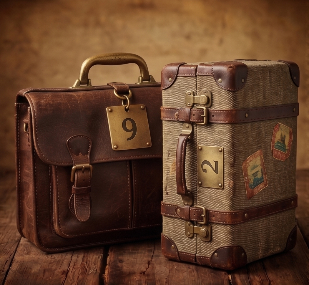 Two pieces of luggage.