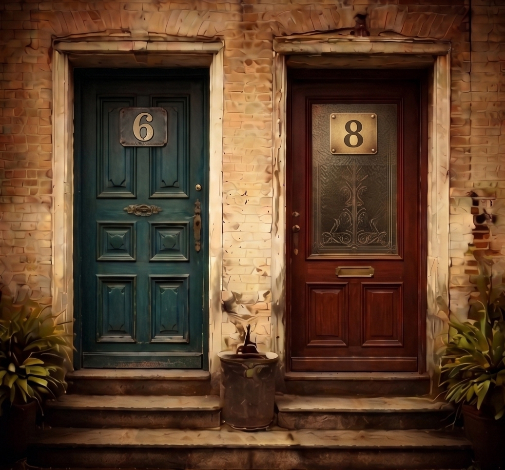 Two doors.